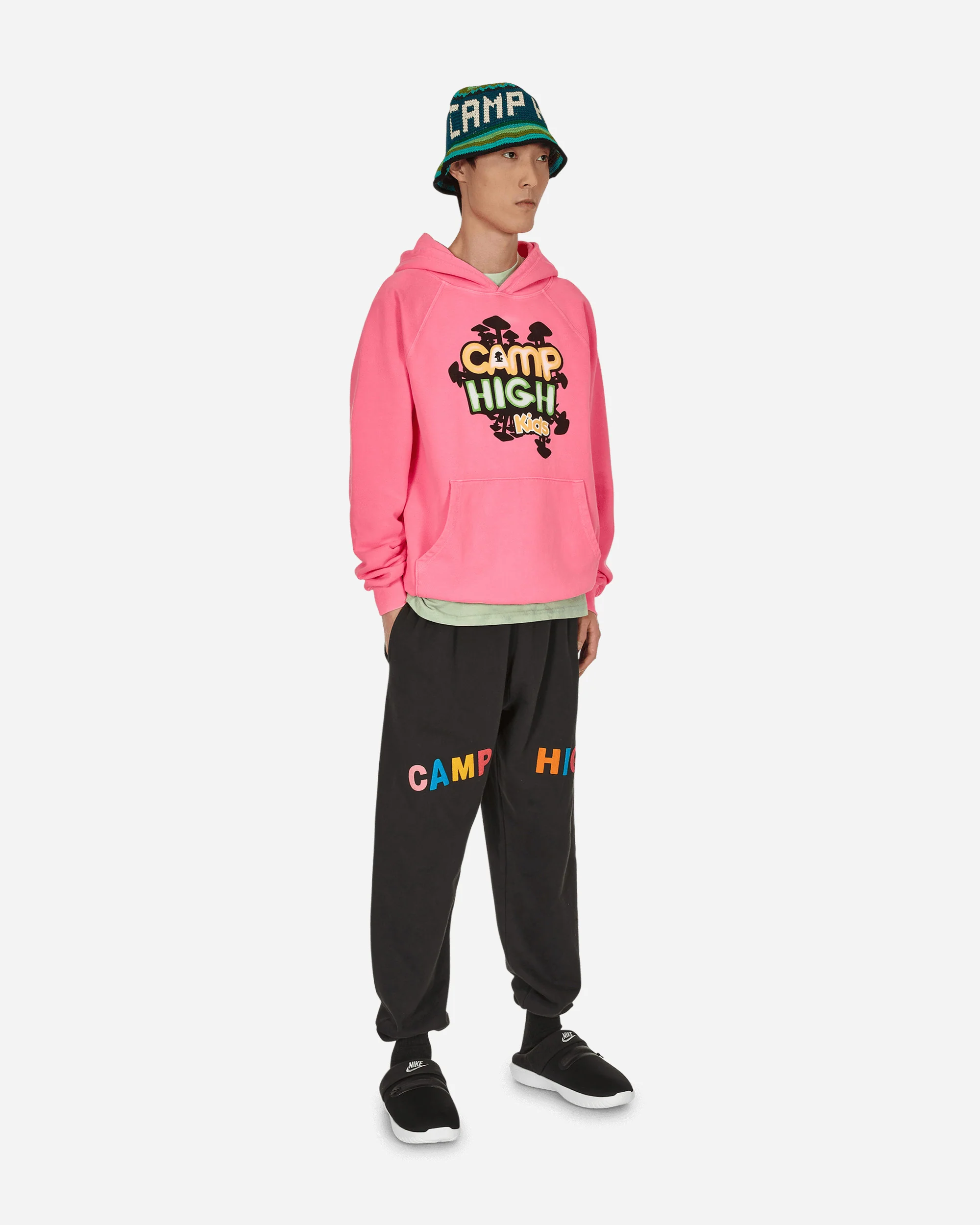 Camp High Kids Hooded Sweatshirt Pink - Image 4