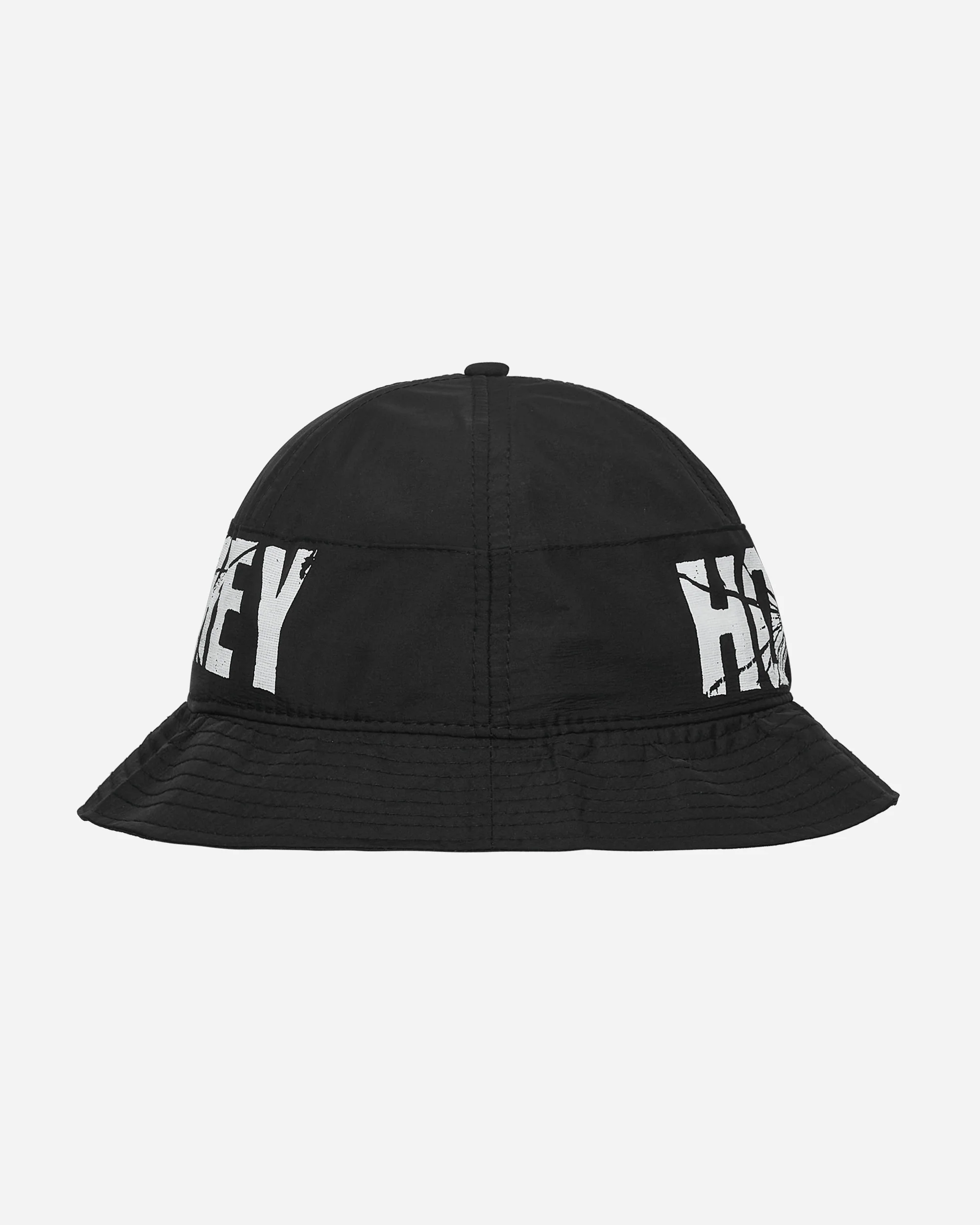 Crinkle Bell Bucket Hat Black - Image 3