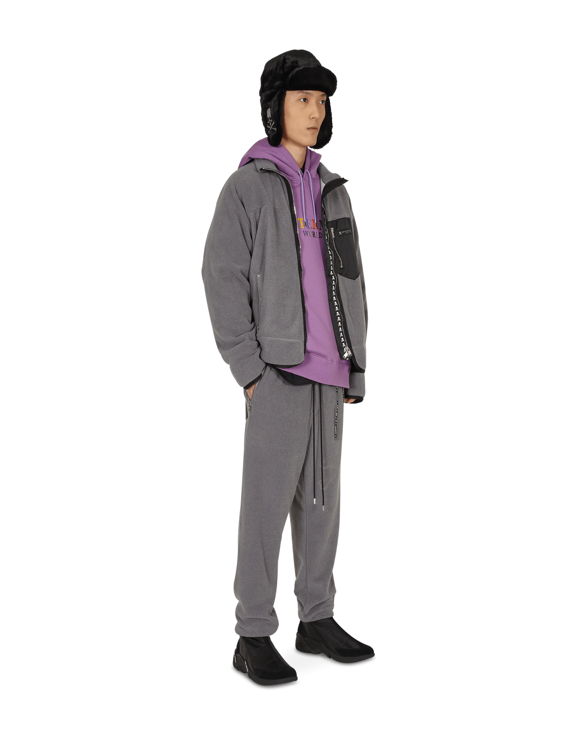 Logo Hooded Sweatshirt Purple - Image 5