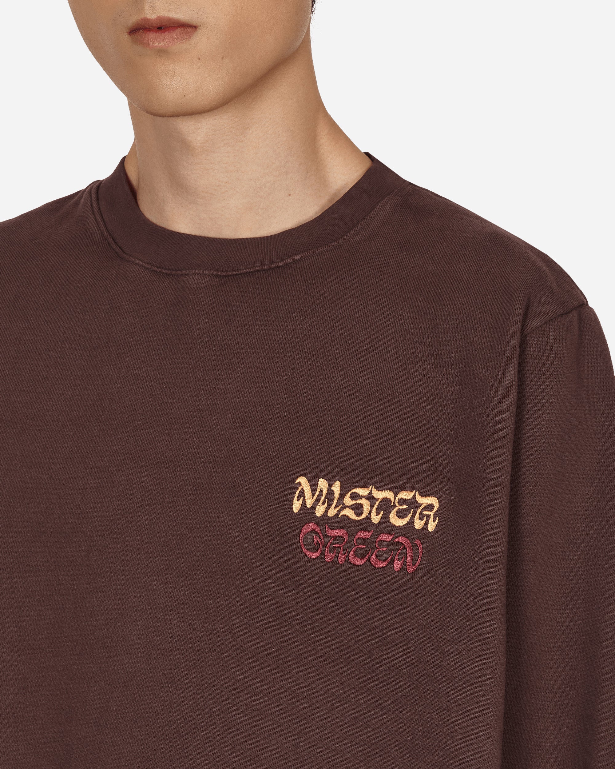 Karma Logo Crewneck Sweatshirt Brown - Image 5