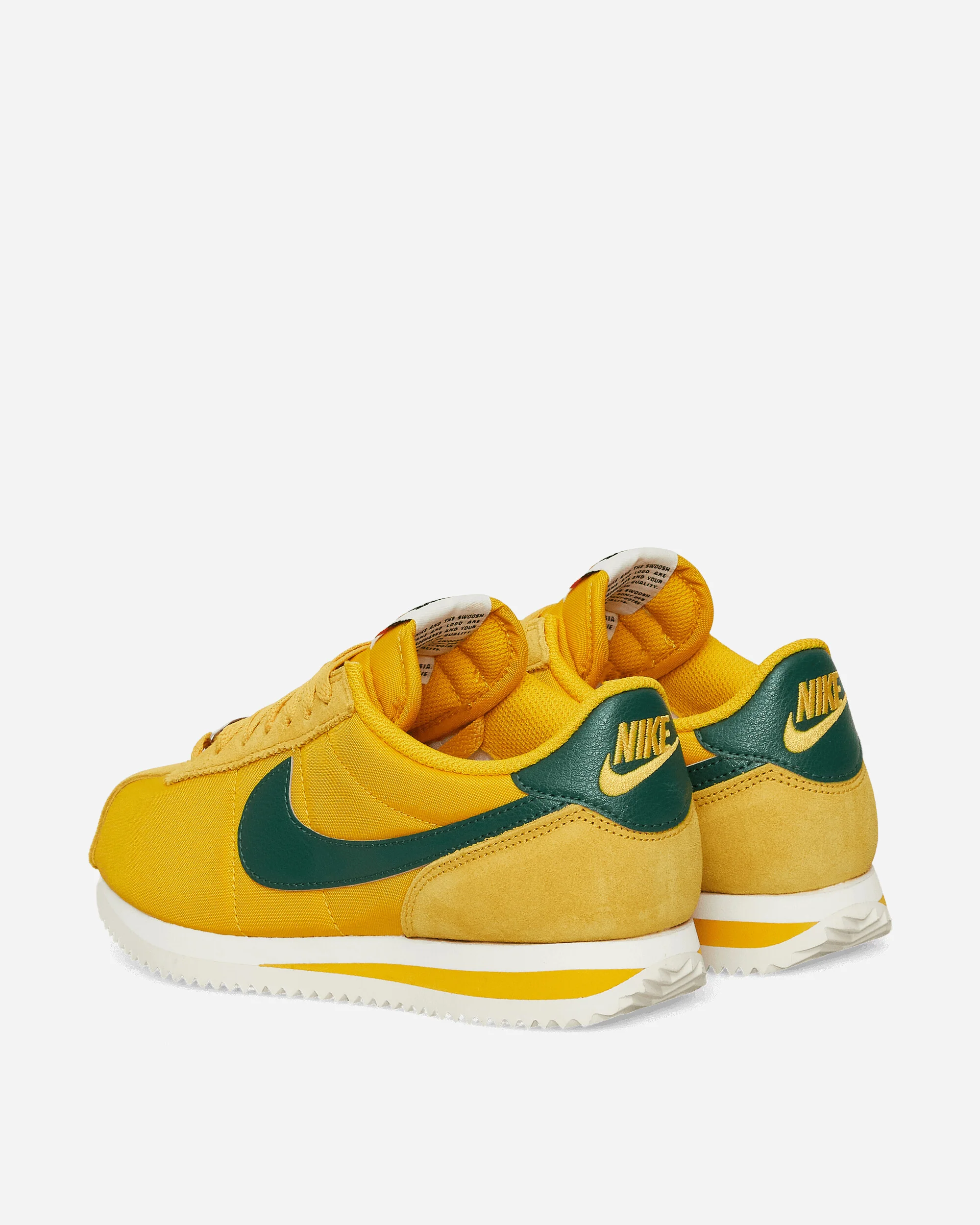 Women's Cortez Textile Sneakers Yellow Ochre / Gorge Green - Image 5
