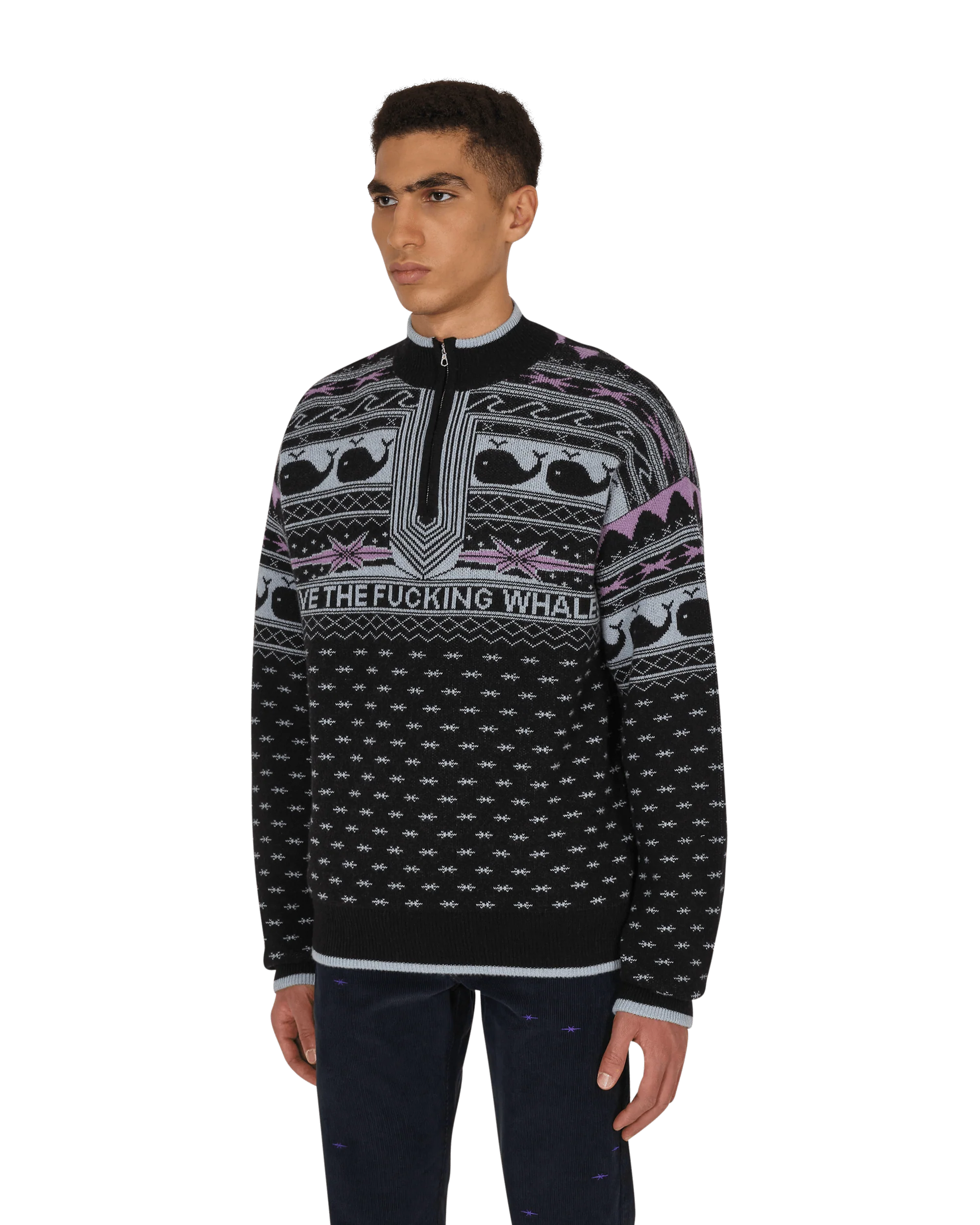 Save the Whales Sweater Black - Image 3