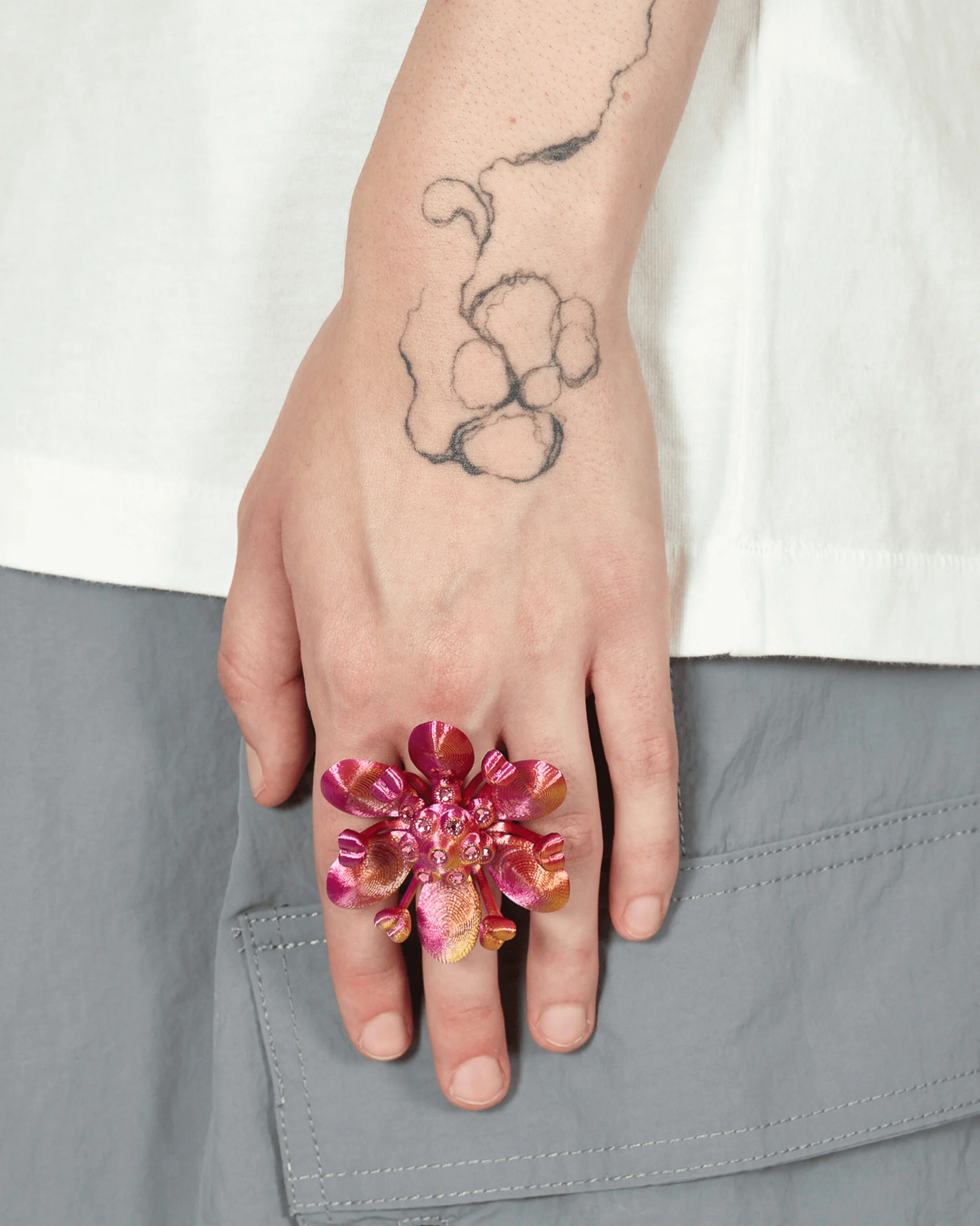 Florarea Ring Pink Taffeta - Image 6