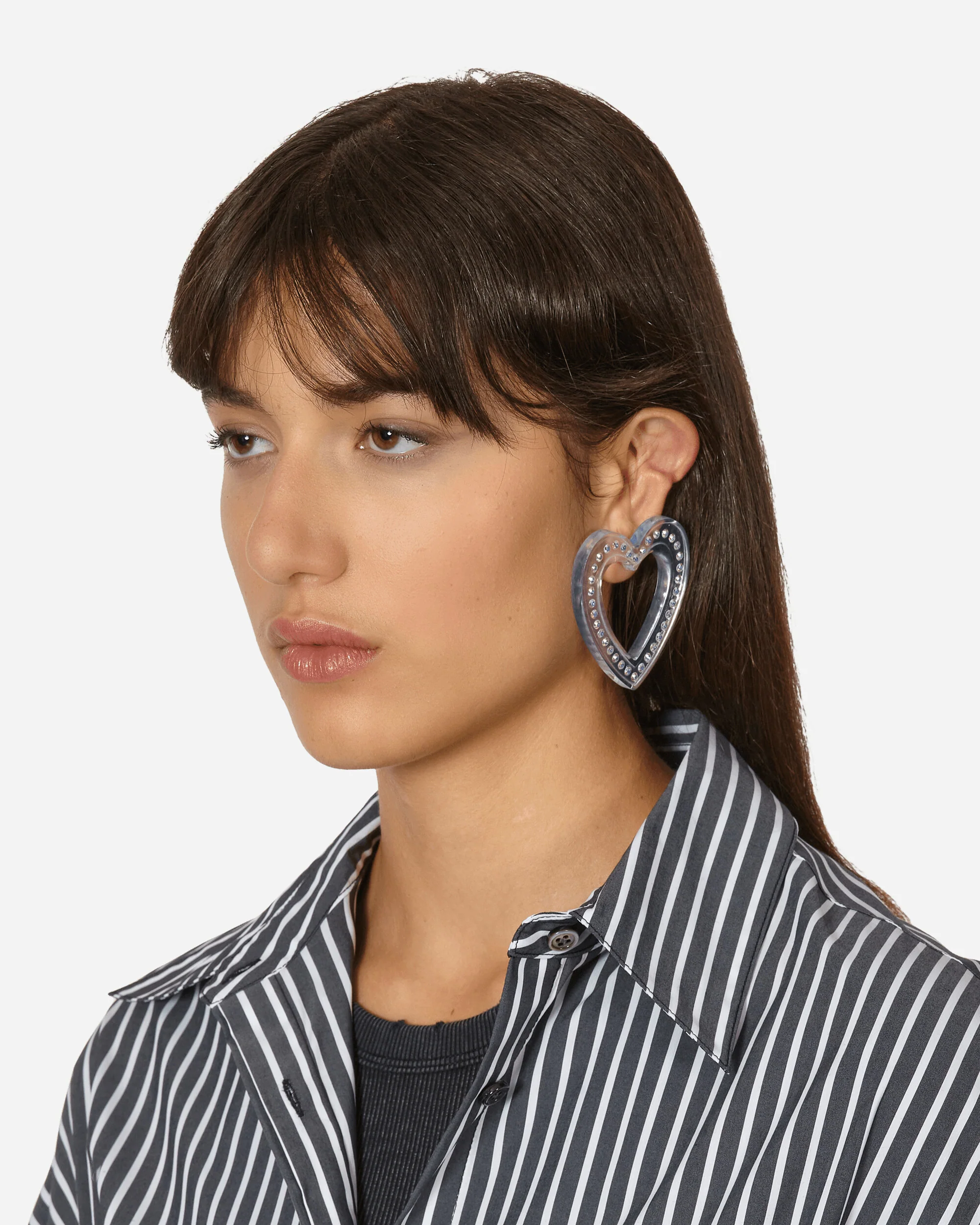 Big Heart Earrings Transparent - Image 5