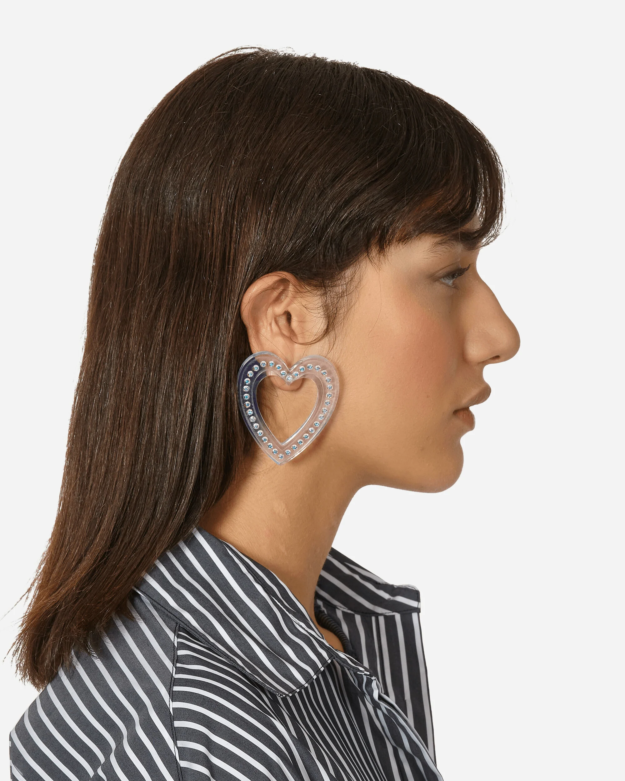 Big Heart Earrings Transparent - Image 6
