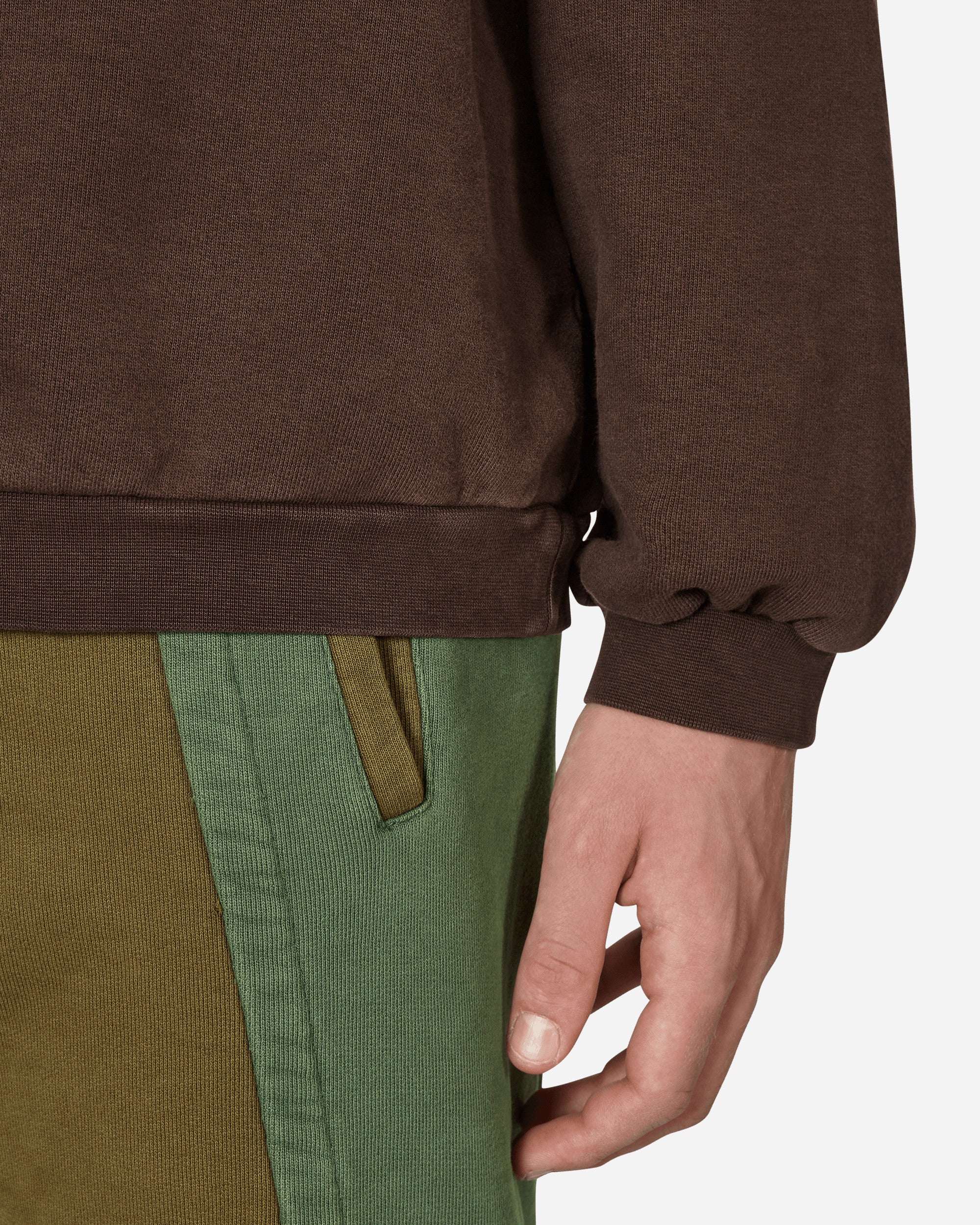 Boxy Crewneck Sweatshirt Brown - Image 6