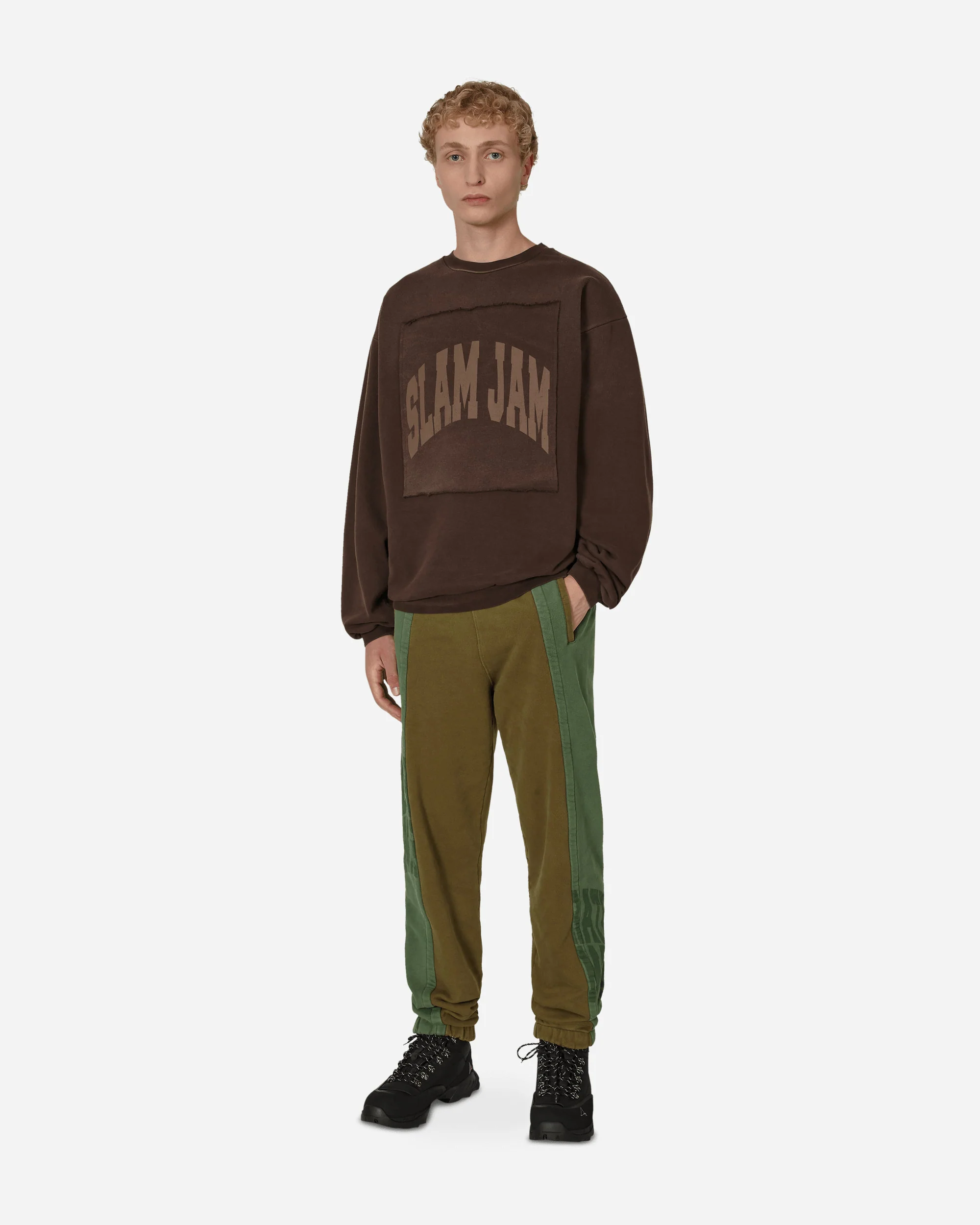 Panel Sweatpants Green / Brown - Image 4